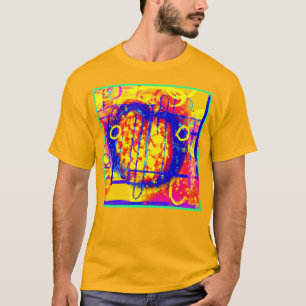 Camiseta Arte de Abstrações Vibrantes Modernas
