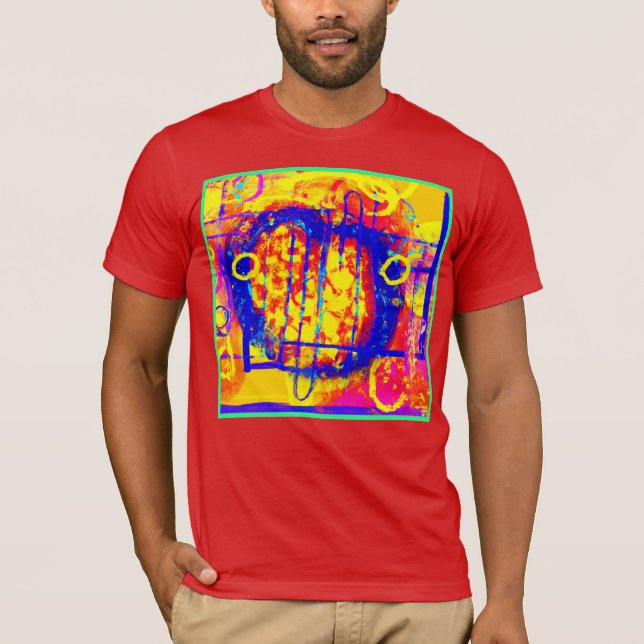 Camiseta Arte de Abstrações Vibrantes Modernas (Frente)