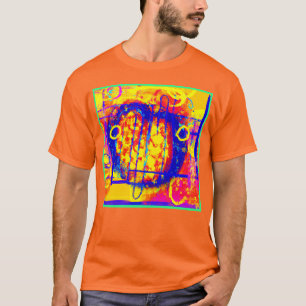 Camiseta Arte de Abstrações Vibrantes Modernas