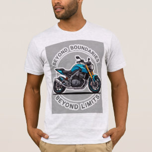 Camiseta Arte de Adesivo de Motocicleta de Duas Rodas