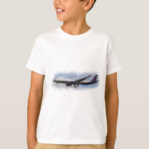Camiseta Arte de Aeroflot Airbus A330