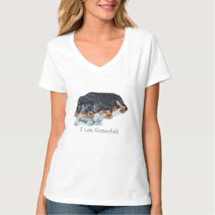Camiseta arte de afago bonito do urso de ursinho do cão de