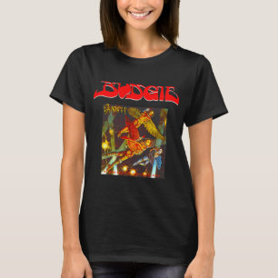 Camiseta Arte de Álbum do Budgie Banda Clássica de Heavy Me