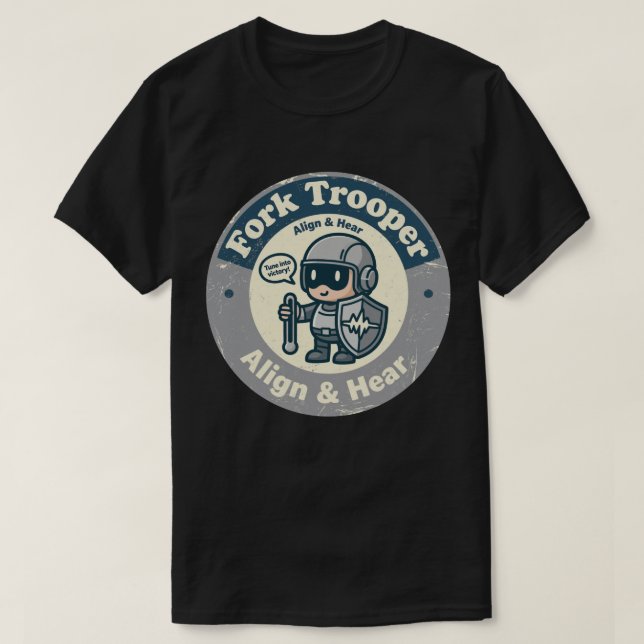 Camiseta Arte de Alinhamento Auditivo Retrô (Frente do Design)