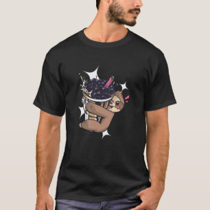 Camiseta Arte de Animal Kawaii Amante de Chá de Bolhas Preg