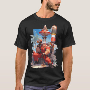 Camiseta Arte de Anime de Proteção