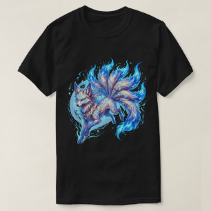 Camiseta Arte de Anime Espírito Fantasia da Raposa Mística