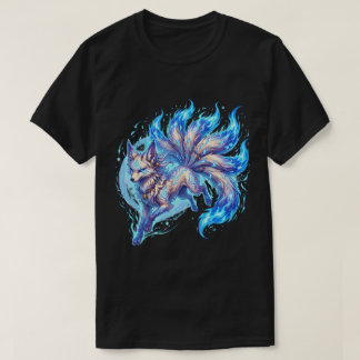 Camiseta Arte de Anime Espírito Fantasia da Raposa Mística