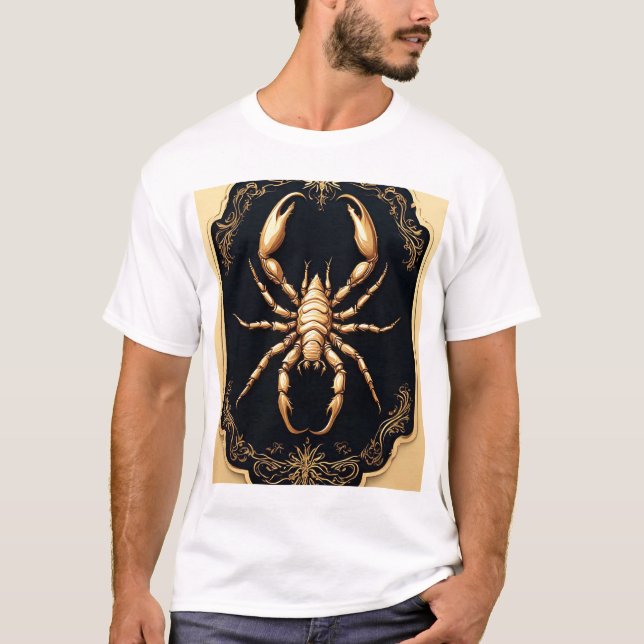 Camiseta Arte de Aranha Dourada de Luxo (Frente)
