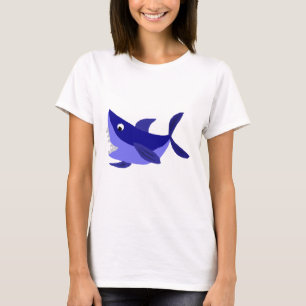 Camiseta Arte de arreganho engraçada do tubarão