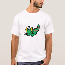 Camiseta Arte de Arroz do Dragão Zodíaco Chinês