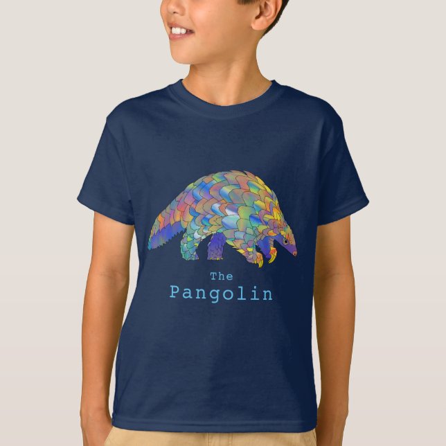 Camiseta Arte De Ativismo Animal Ameaçada De Pangolina Colo (Frente)