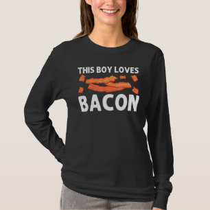 Camiseta Arte De Bacon legal Para Crianças Porcos Quebra Fa