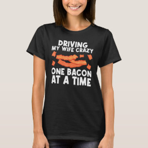Camiseta Arte De Bacon legal Para Pais Masculinos Fitas De