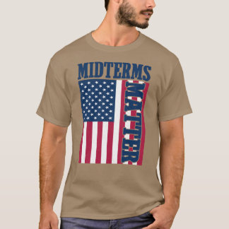 Camiseta Arte de Bandeira Americana de Eleições Importam De