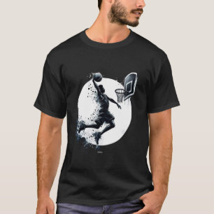 Camiseta ARTE DE BASQUETE Aquarela FULL MOON SLAM DUNK