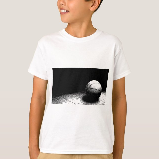 Camiseta Arte de Basquete Branca (Frente)