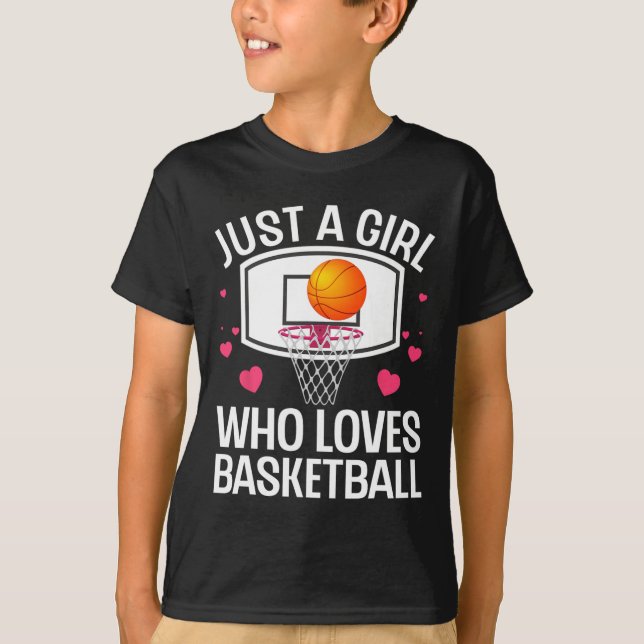 Camiseta Arte De Basquete Divertida Para Meninas Faculdades (Frente)