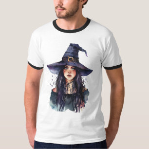 Camiseta Arte de Beleza Astigada e bela bruxa