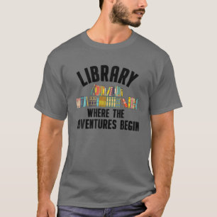 Camiseta Arte De Biblioteca Engraçada Para Homens Pão-Ovo