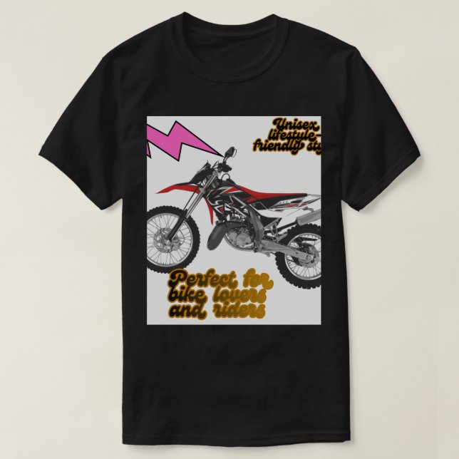 Camiseta Arte de Bicicleta de Corrida (Frente do Design)