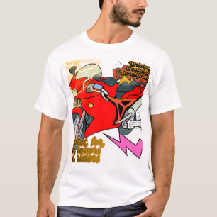 Camiseta Arte de Bicicleta de Corrida Velocidade