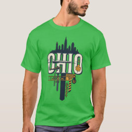 Camiseta Arte de Bisonho do Patrimônio do Coração do Estado