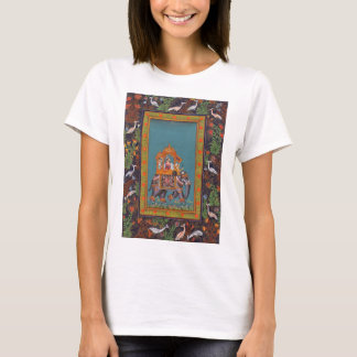 Camiseta Arte de Boho Mughal Paisley do elefante de India