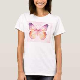 Camiseta Arte de Borboleta em Aquarela