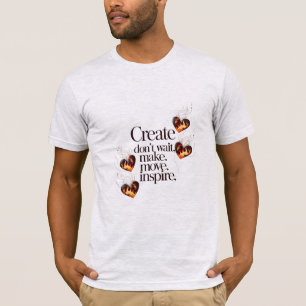 Camiseta Arte de bronze motivacional em Bella+Canvas Premiu