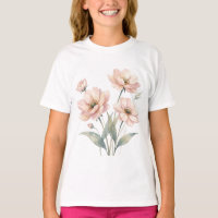 Arte de Buquê de Aquarela Floral Rosa Suave