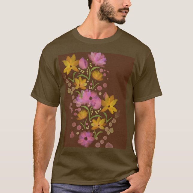 CAMISETA ARTE DE BUQUÊS FLORAIS (Frente)