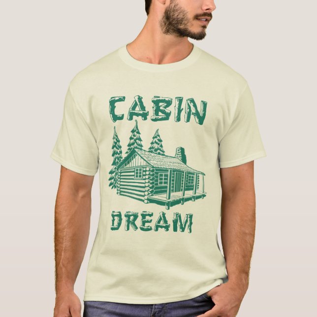 Camiseta Arte de Cabina de Log de Sonho de Cabina (Frente)