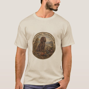 Camiseta Arte de Caça com Wachtelhund, Spaniel Alemão