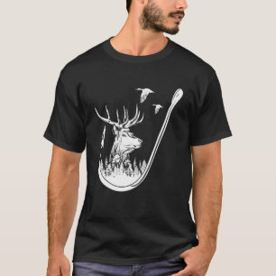 Camiseta Arte De Caça E Pesca De Veados E Patos