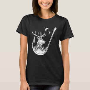 Camiseta Arte De Caça E Pesca De Veados E Patos