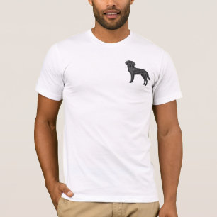 Camiseta Arte de cachorro de desenho animado Labrador Retri