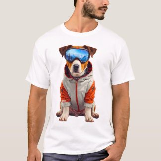 Camiseta Arte de Cachorro Esquimó Jack Russell Terrier – Cã