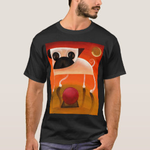 Camiseta Arte de cachorro Pug - 2006_may10a - por David Kin