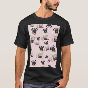 Camiseta Arte de cachorro Pug cachorrinhos engraçados cães