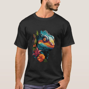 Camiseta Arte de Camaleão masculina