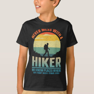 Camiseta Arte De Caminhada Para Homens Mulheres Ao Ar Livre