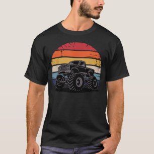 Camiseta Arte de Caminhão Monstro Para Fã de Caminhão Monst
