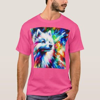 Camiseta Arte de Cão Eskimo Americana