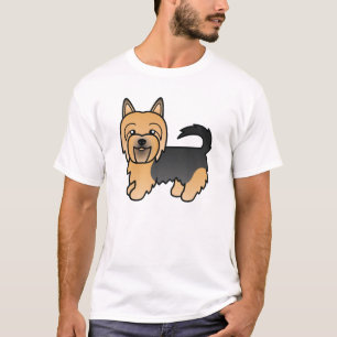 Camiseta Arte De Cartografia De Cão Azul E Tan Australiano 
