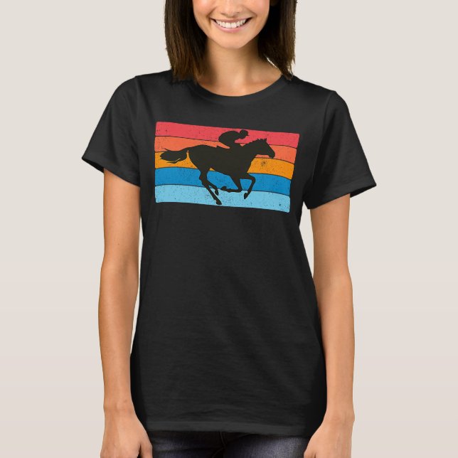 Camiseta Arte de Cavalo de Deficiência 5 Arrasto de Grelha (Frente)