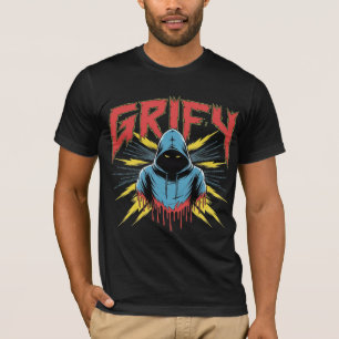 Camiseta Arte de Cibercriminoso Grify com Capuz Código Biná