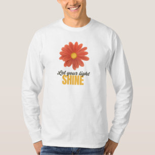 Camiseta Arte de Citação Floral Brilhante – Bright Bloom