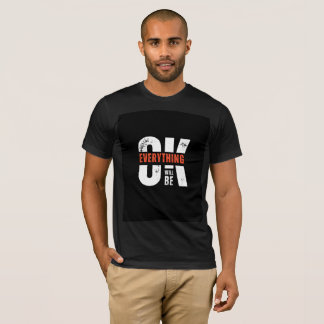 Camiseta Arte de Citação Motivacional Tudo Vai Ficar Bem