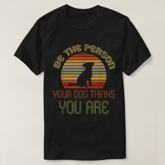 Camiseta Arte de Citação Positiva Amante de Cães Retro